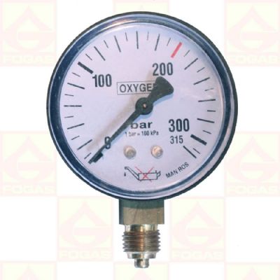 Manometer 0-315bar Oxygen R1/4