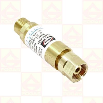 Bakslagsskydd oxygen 3/8H ej återställbart