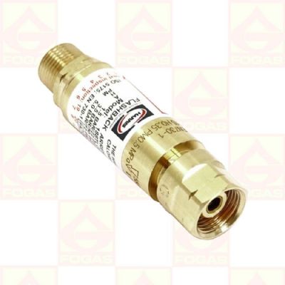 Bakslagsskydd ac/propan 3/8V ej återställbart